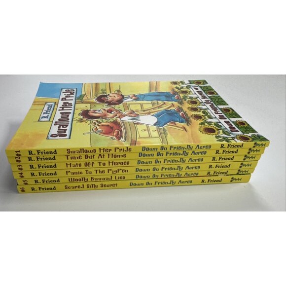Down On Friendly Acres Books Set 1-6 Paperback Sunflower Seeds R Friend Children - Picture 3 of 16